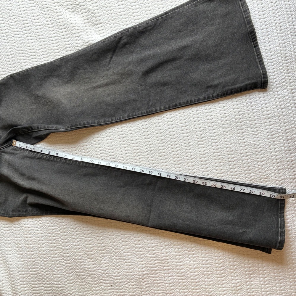 NWT Levi Ribcage Bell Women 26 Dark Gray High Waisted Flare Festival Boho Casual - Picture 15 of 16